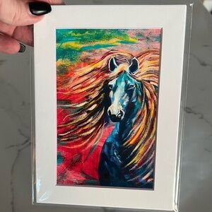 5 x7 Vibrant Horse Art Print